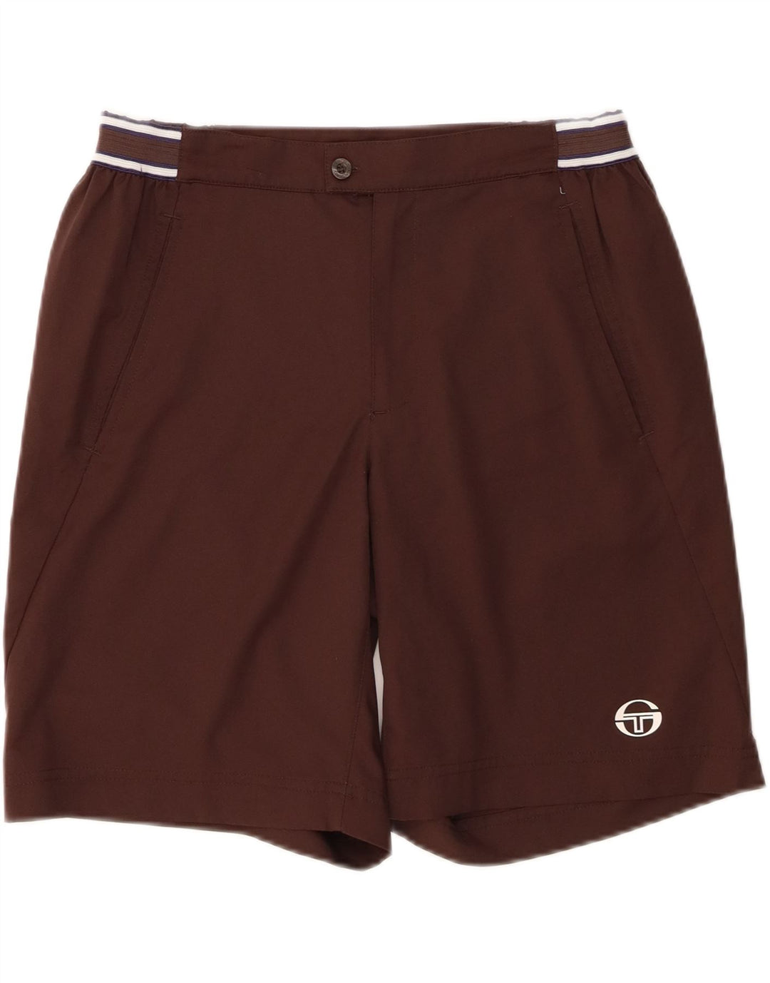 Sergio Tacchini Herren-Freizeitshorts Medium W32 Braunes Polyester