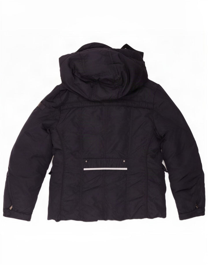 PEUTEREY Wattierte Jacke für Jungen mit Kapuze, 9–10 Jahre, Größe L, Marineblau, Polyamid