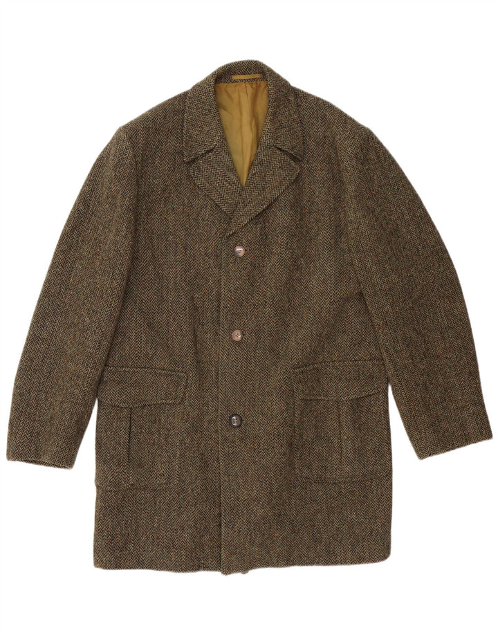 DUNN &CO Herrenmantel UK 40 Large Khaki Herringbone