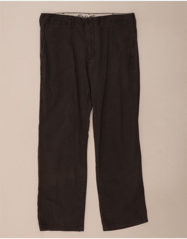 Eddie Bauer Herren Legend Straight Chino Hose W36 L32 Grau