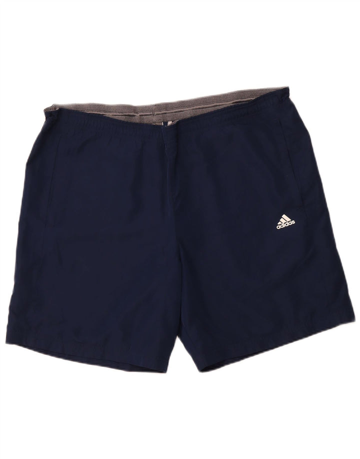 ADIDAS Herren Climalite Sport Shorts Large Marineblau Polyester