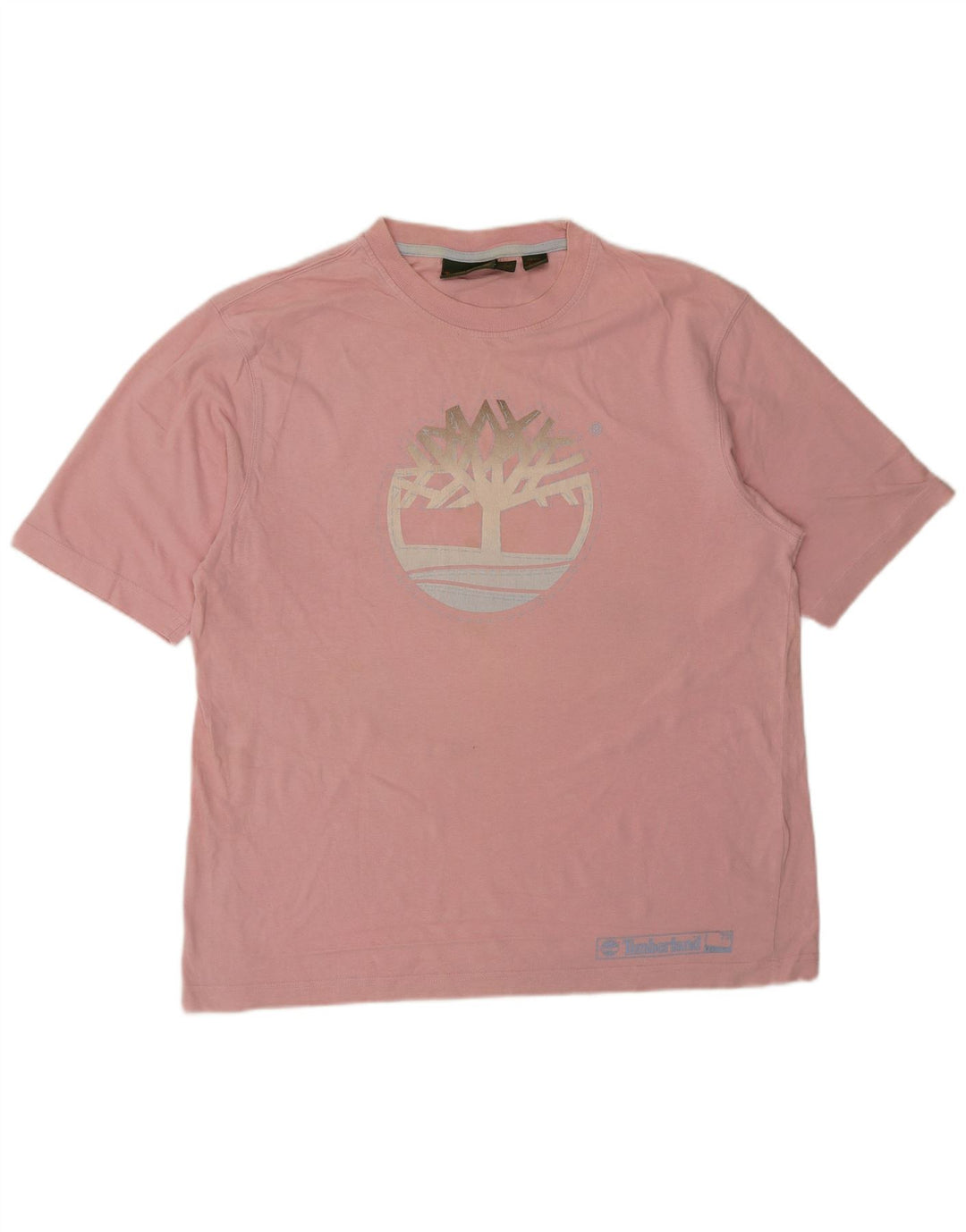 Timberland Herren Grafik-T-Shirt-Oberteil, groß, rosa, Baumwolle
