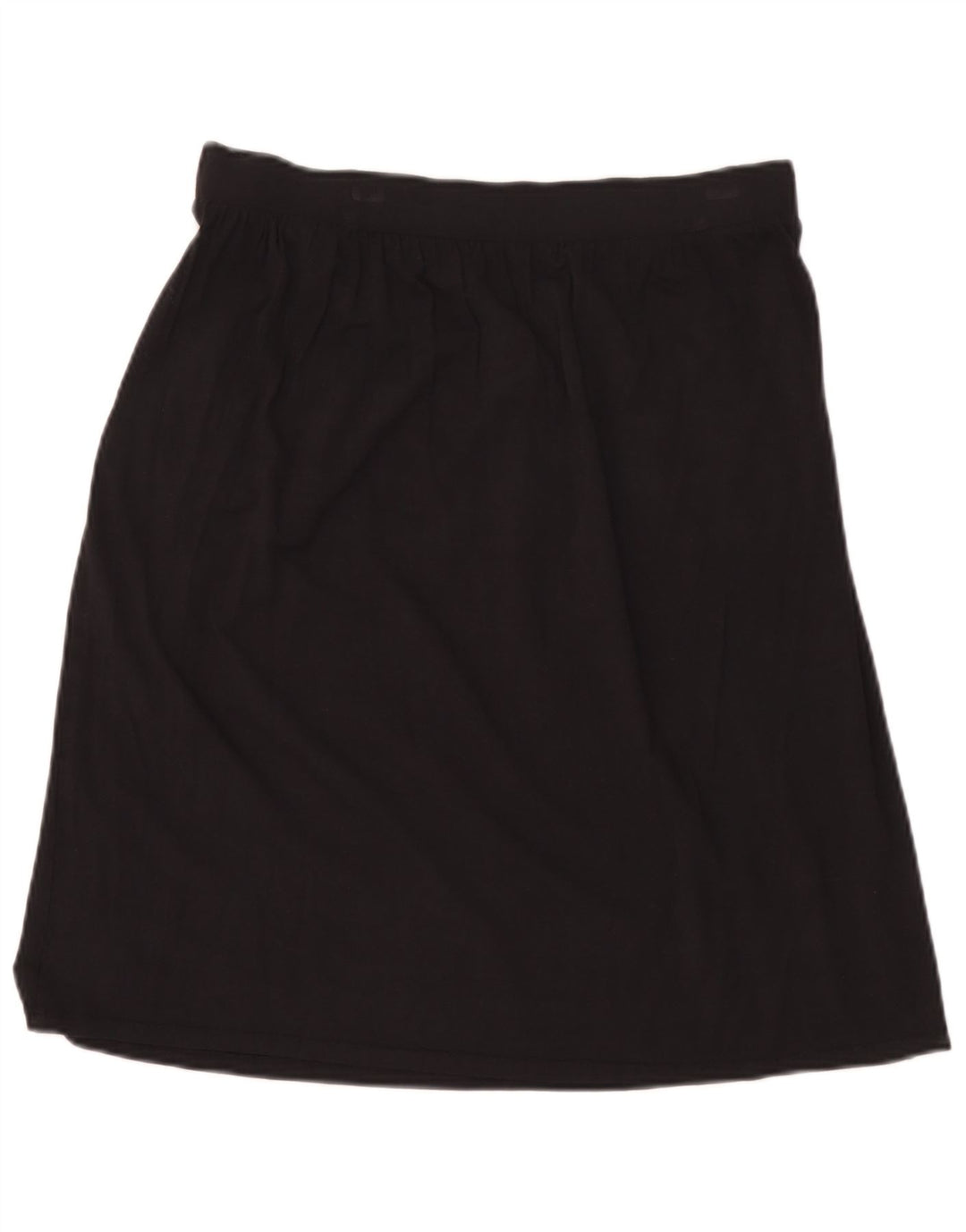 Marks & Spencer Damen A-Linienrock UK 14 Medium W30 Schwarze Viskose