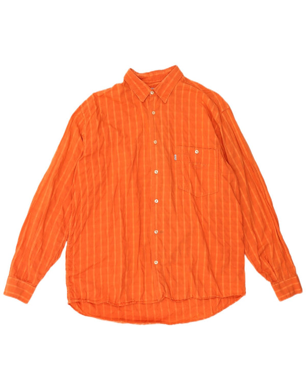 Levi's Herrenhemd XL Orange kariert Baumwolle