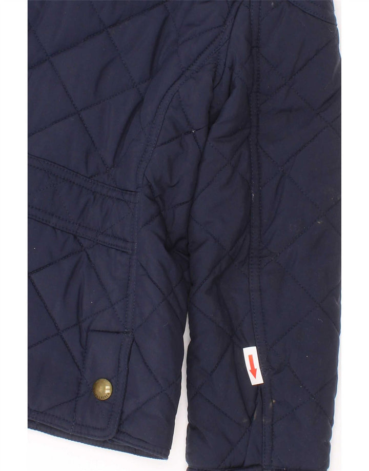 Polo Ralph Lauren Steppjacke für Mädchen, 6–7 Jahre, Größe S, Marineblau, Polyester