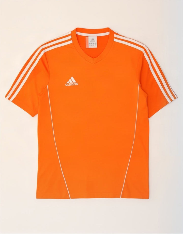 Adidas Herren T-Shirt Top Small Orange Polyester