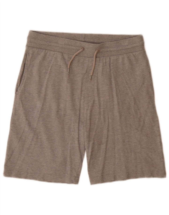 Tommy Hilfiger Herren-Sportshorts aus mittelgrau gefleckter Baumwolle