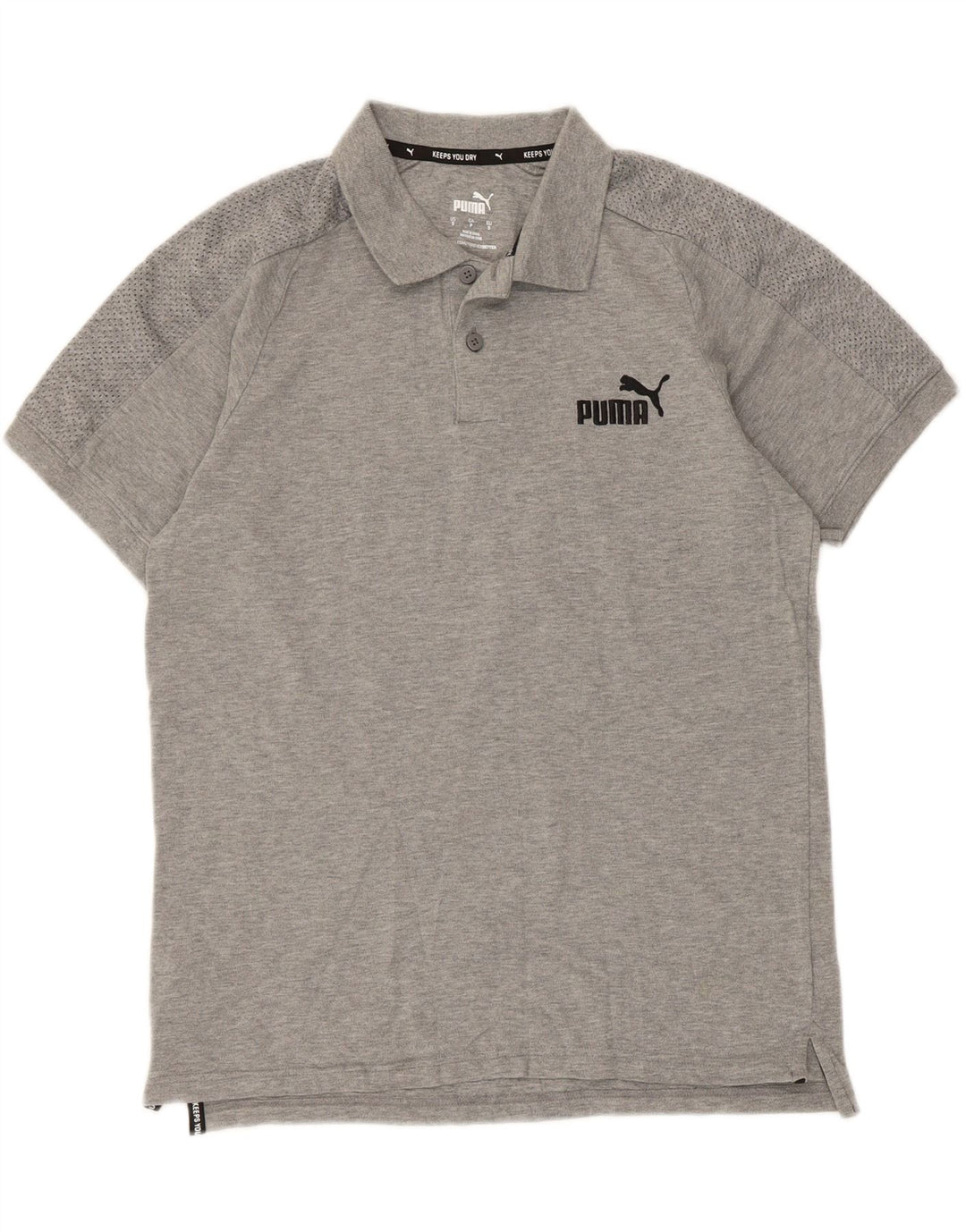 Puma Herren Poloshirt Small Grau meliert