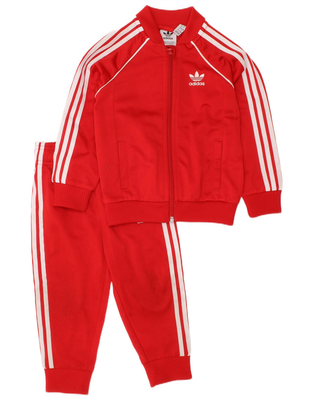 ADIDAS Trainingshose für Babys, Mädchen, 18–24 Monate, rotes Polyester