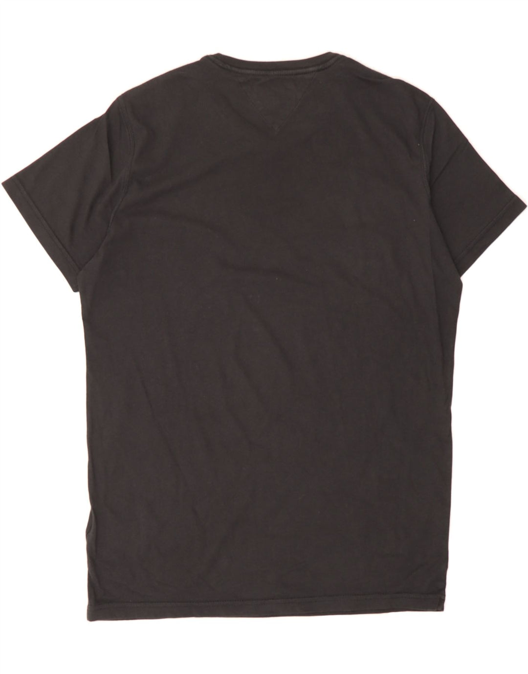 TOMMY HILFIGER Mens Graphic T-Shirt Top Medium Black Cotton Vintage Tommy Hilfiger and Second-Hand Tommy Hilfiger from Messina Hembry 