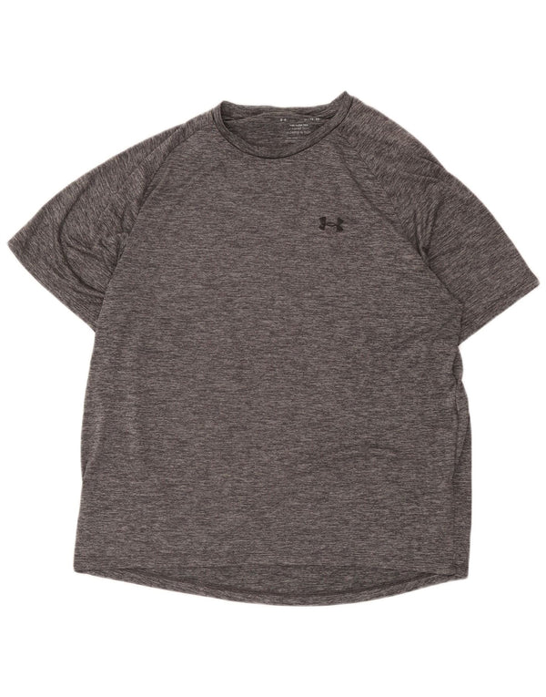 Under Armour Herren T-Shirt Top XL Grau geflecktes Polyester