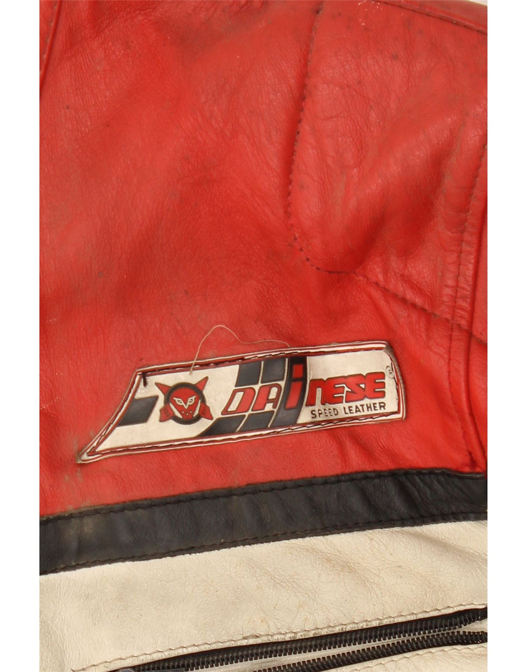 DAINESE Herren Bikerjacke IT 54 2XL Mehrfarbiges Colourblock-Leder