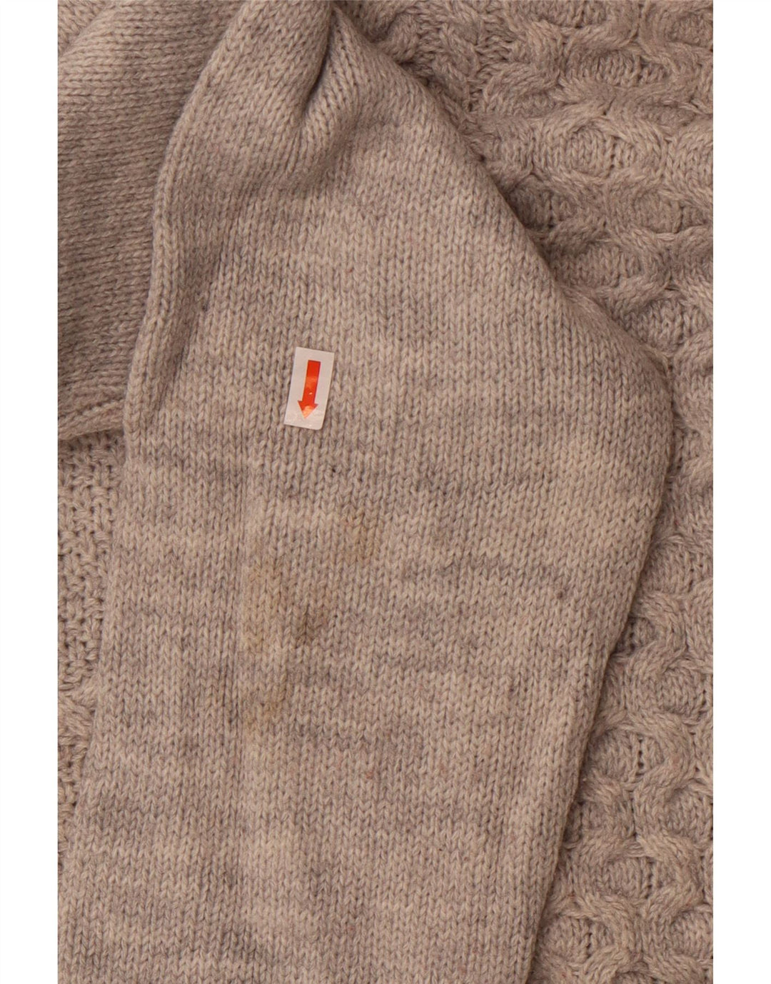 Zara Damen-Pullover, übergroß, Rundhalsausschnitt, Gr. 10, Small, Grau, Acryl