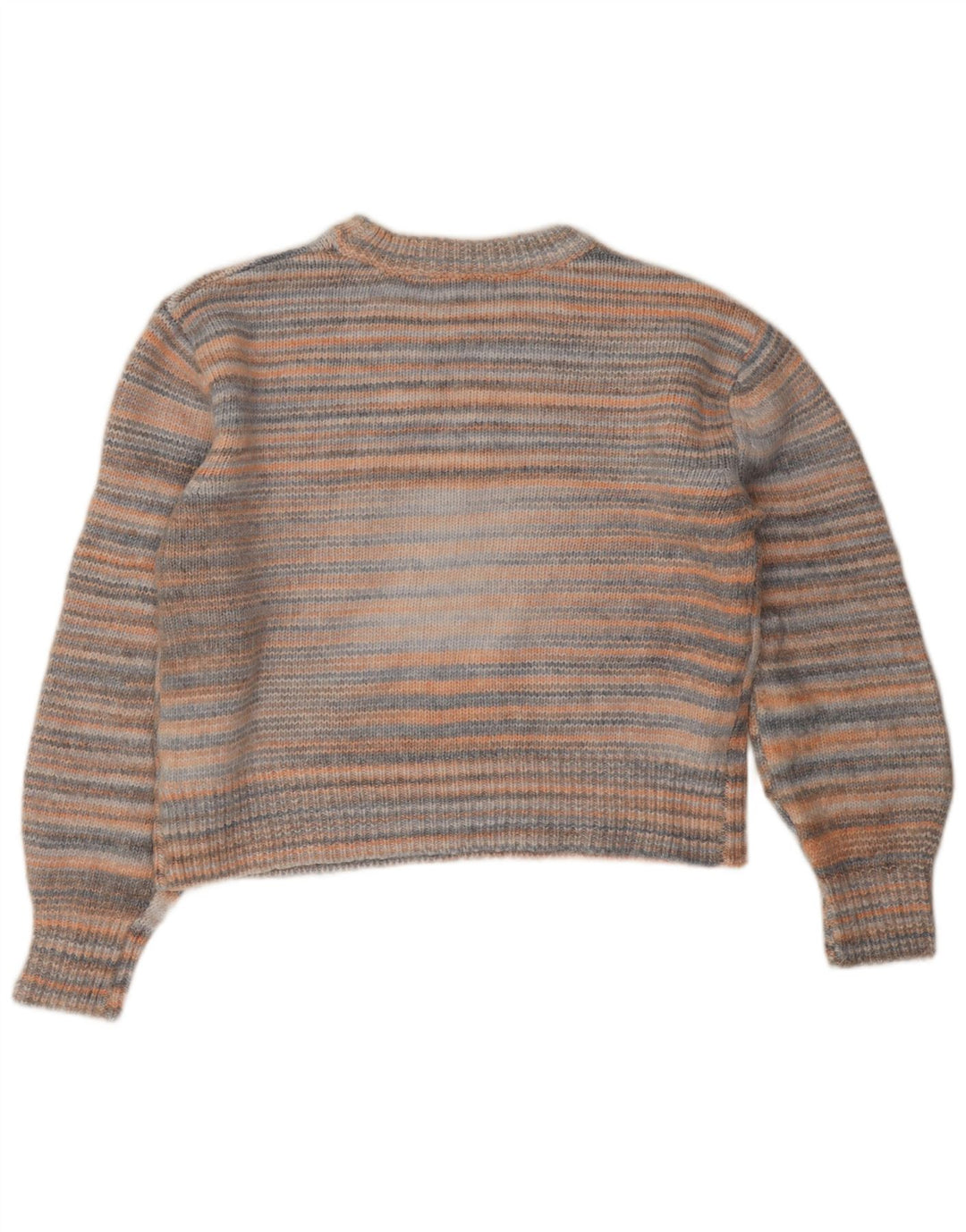 Marks & Spencer Crop-Pullover mit U-Boot-Ausschnitt für Damen, Gr. 14, mittelmehrfarbig