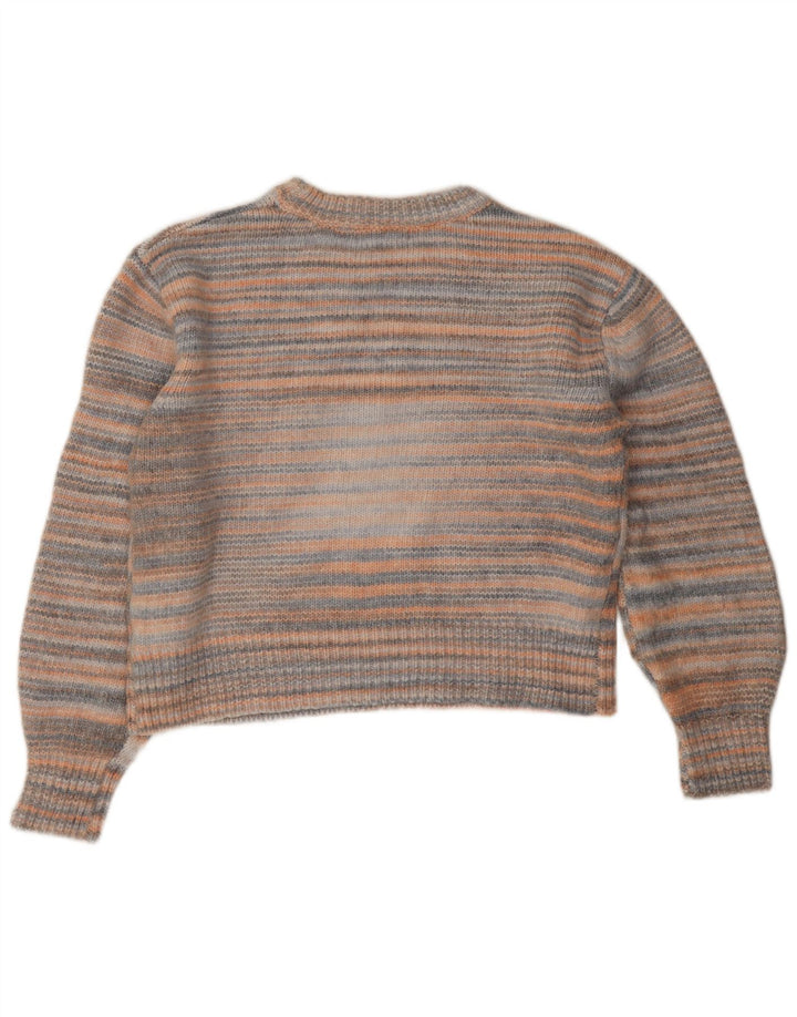 Marks & Spencer Crop-Pullover mit U-Boot-Ausschnitt für Damen, Gr. 14, mittelmehrfarbig
