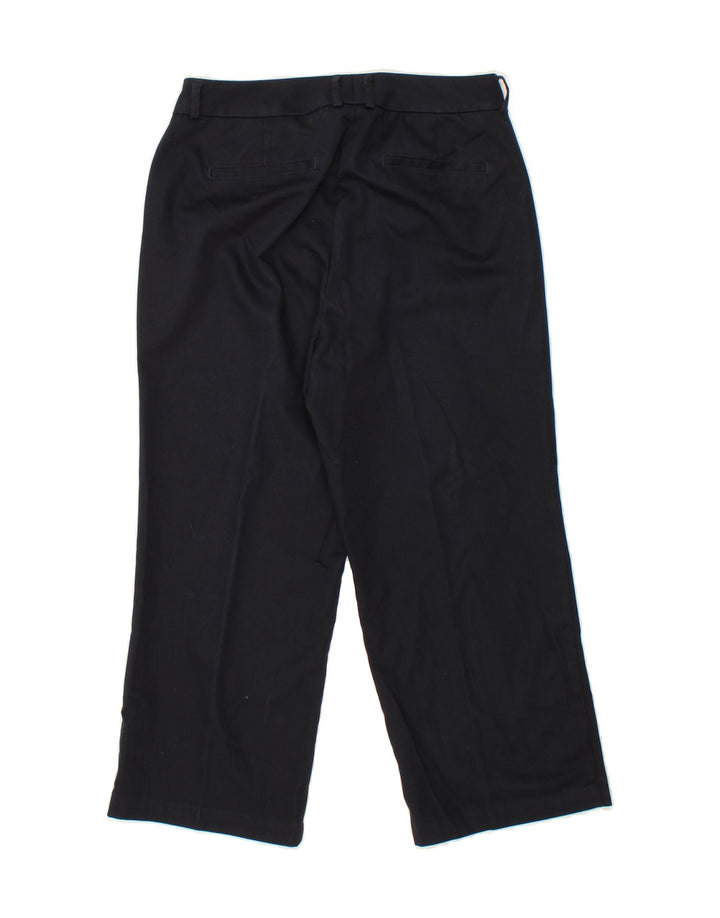 DOCKERS Womens Straight Capri Trousers US 8 Medium W30 L22 Navy Blue Vintage Dockers and Second-Hand Dockers from Messina Hembry 