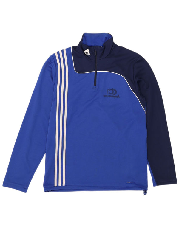 Adidas Herren Climalite Pullover Trainingsanzug Top UK 38/40 Mittelblau