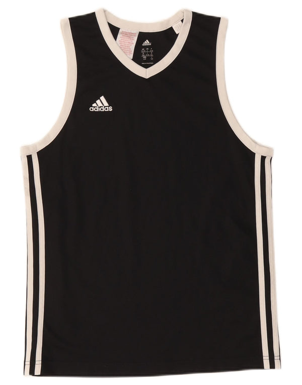 Adidas Mädchen Weste Top 13-14 Jahre Schwarzes Polyester
