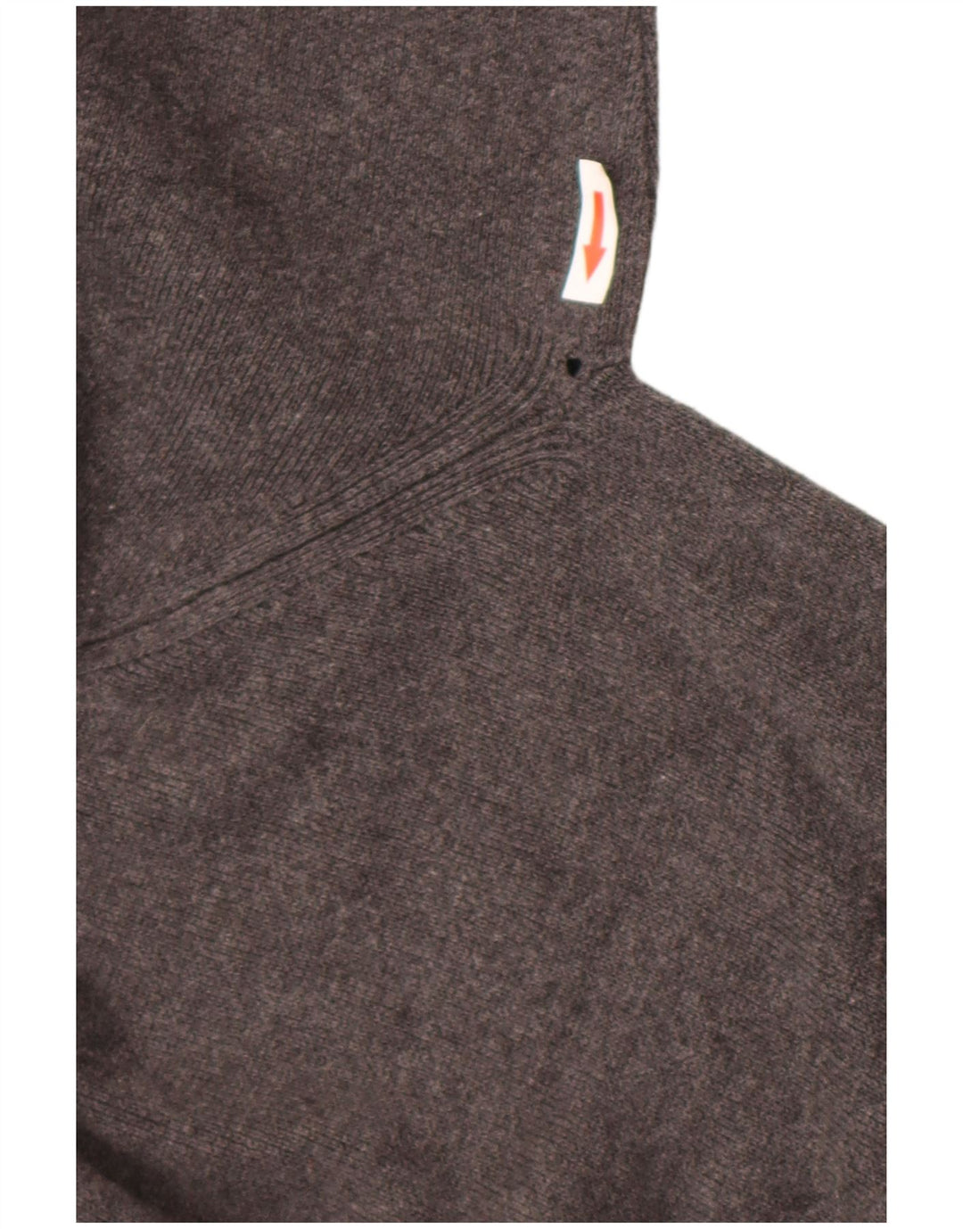 Zara Herren-Pullover mit Rundhalsausschnitt, groß, grau gefleckte Baumwolle