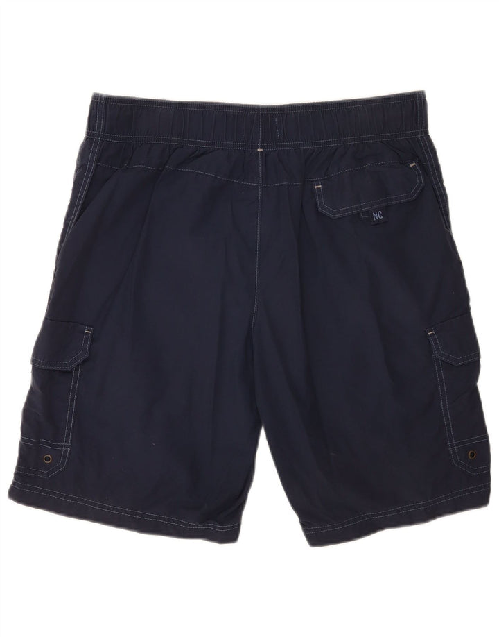 Marks & Spencer Herren Cargo-Badeshorts aus mittelblauer Baumwolle