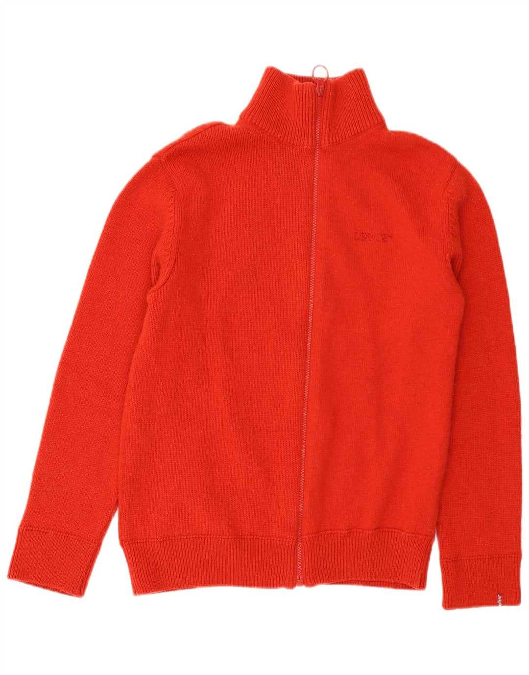 LEVI'S Herren-Strickjacke, kleine rote Wolle