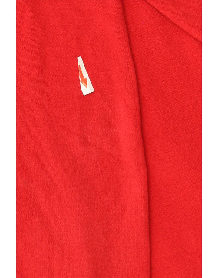 Marks & Spencer Damen Longline Open Cardigan Pullover UK 16 Large Rot