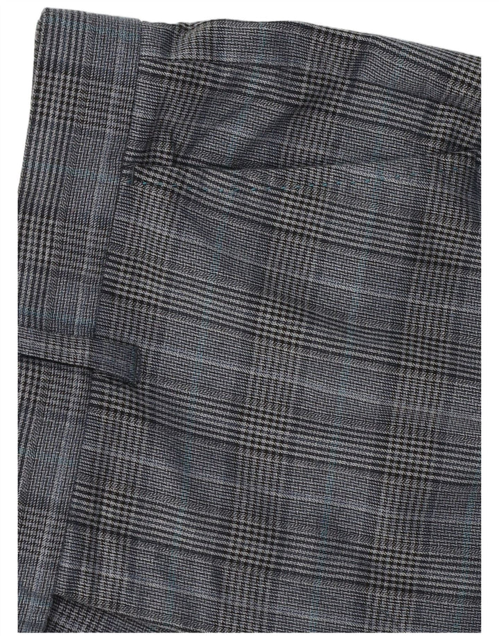 Ted Baker Slim-Anzughose für Herren, W32, L31, grau kariertes Polyester
