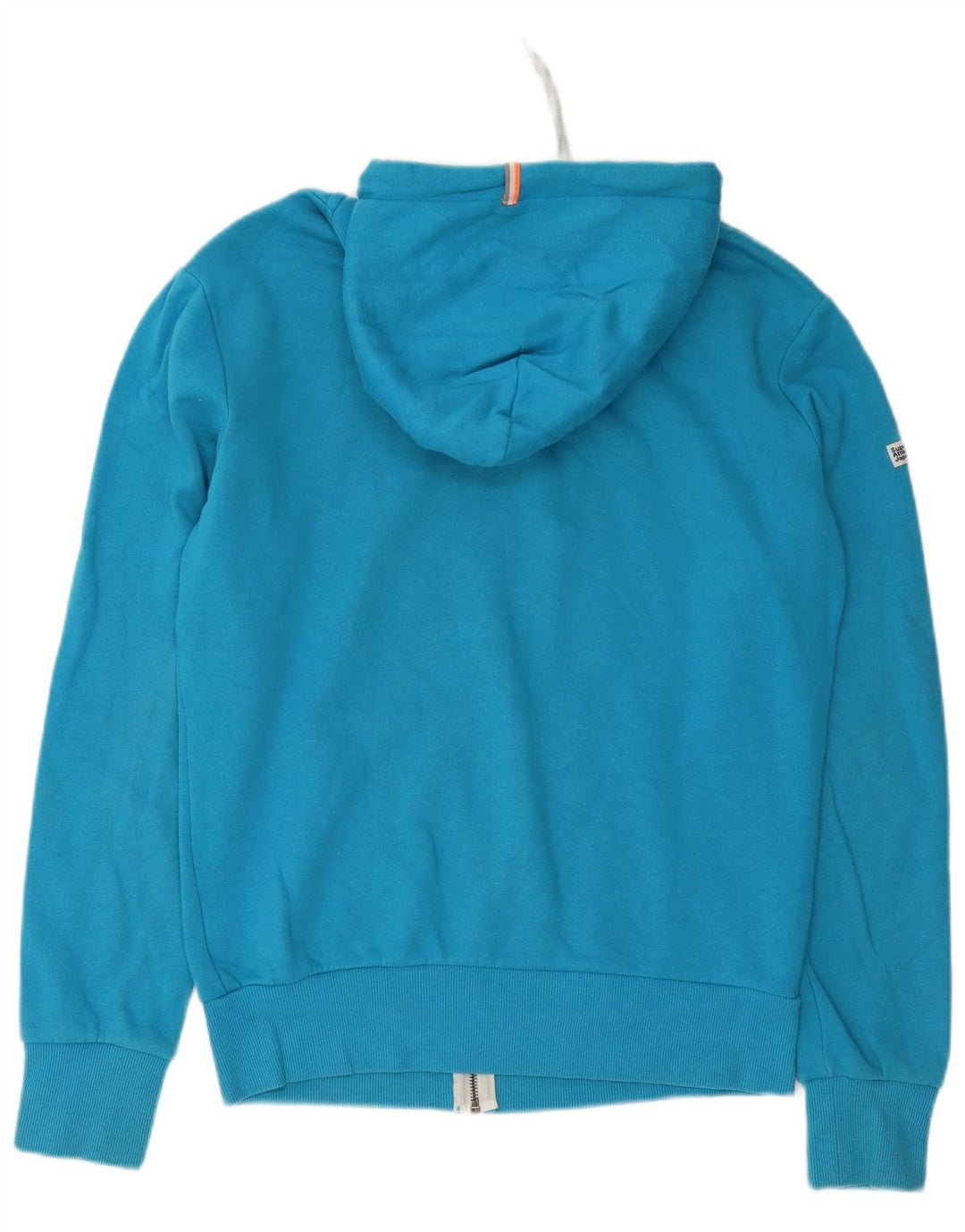 Superdry Herren-Kapuzenpullover mit Reißverschluss, groß, aus blauer Baumwolle