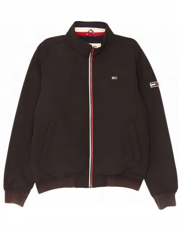 Tommy Hilfiger Herren Bomberjacke UK 40 Large Schwarz Nylon