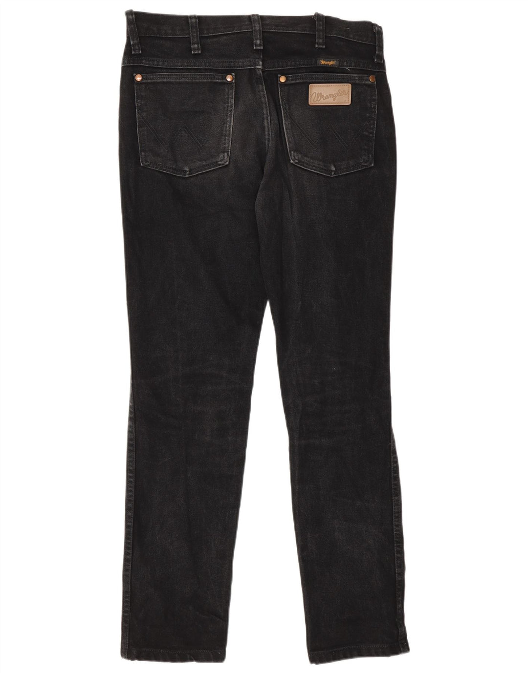 Wrangler Herren Straight Jeans W29 L30 Schwarze Baumwolle