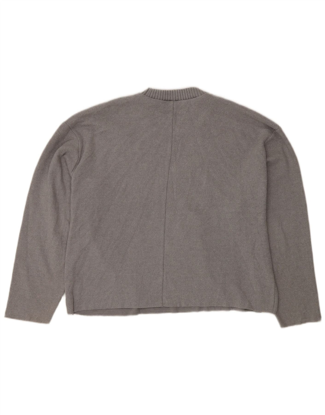 Zara Damen-Blusenoberteil mit lockerer Passform, UK 14, Mittelgrau