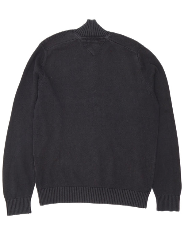 Tommy Hilfiger Herren-Strickjacke, Größe S, Schwarz, Baumwolle