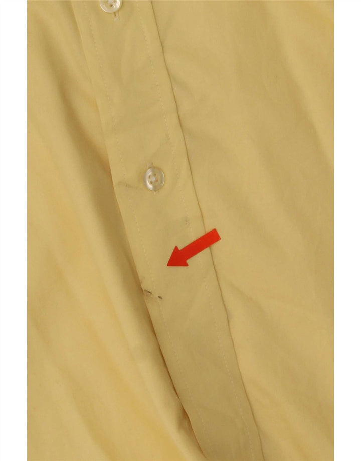 Chaps Ralph Lauren Herrenhemd XL, gelbe Baumwolle