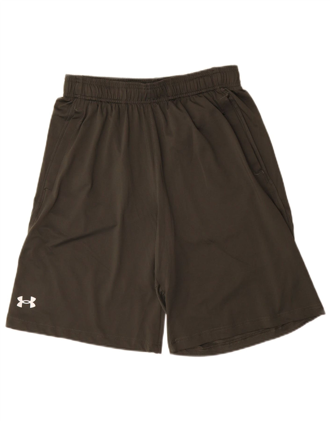 Under Armour Herren-Sportshorts mit lockerer Passform, mittleres Khaki-Polyester