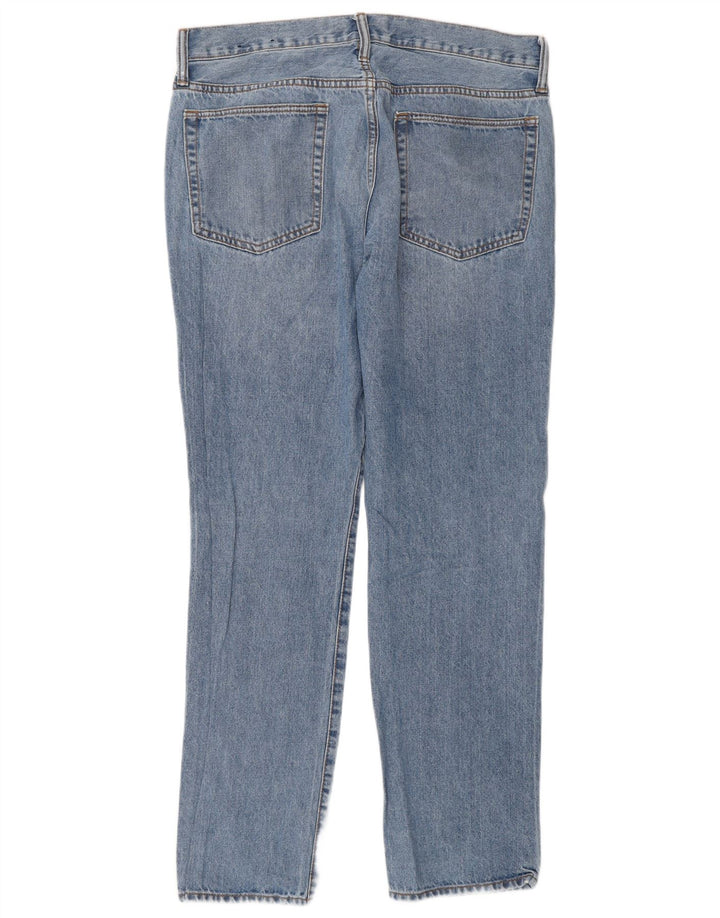 Gap Herren Slim Jeans W34 L32 Blaue Baumwolle