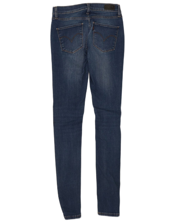 Levi's Damen Slim Skinny Jeans W27 L32 Blaue Baumwolle