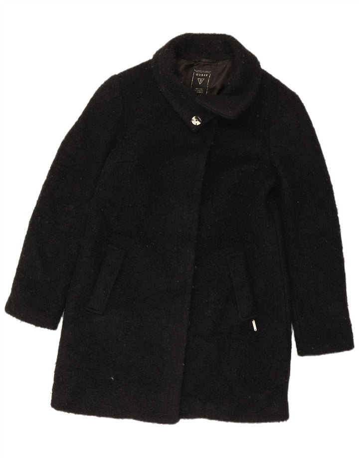 Guess Damenmantel UK 14 Große schwarze Wolle