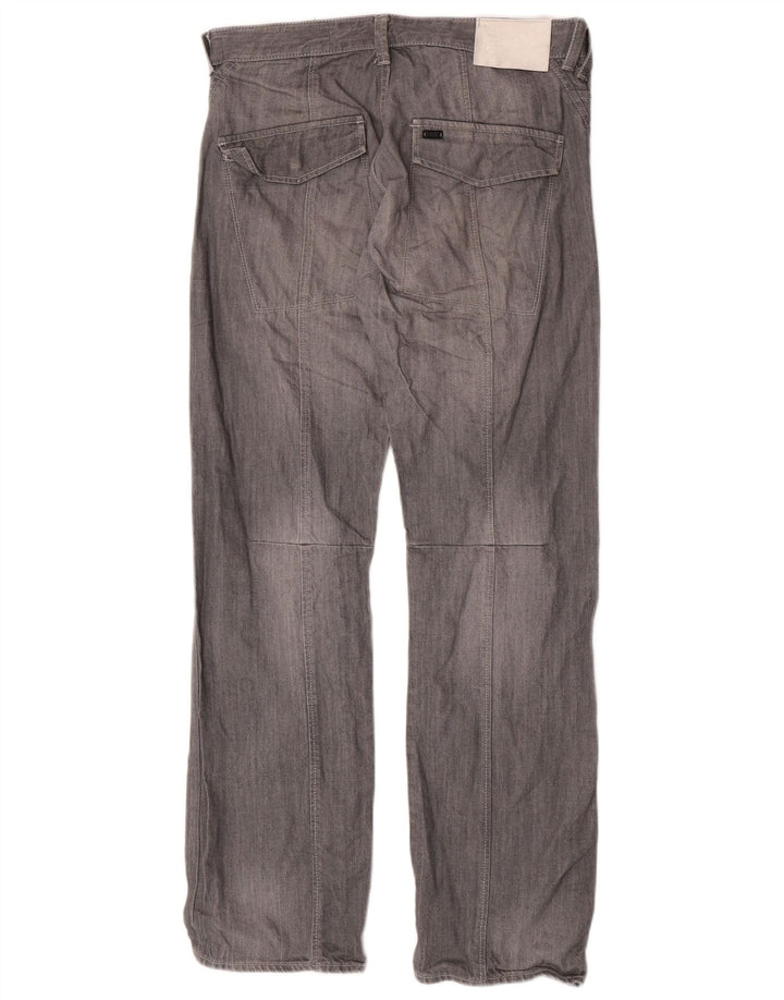 Rifle Herren Straight Jeans W34 L33 Graue Baumwolle