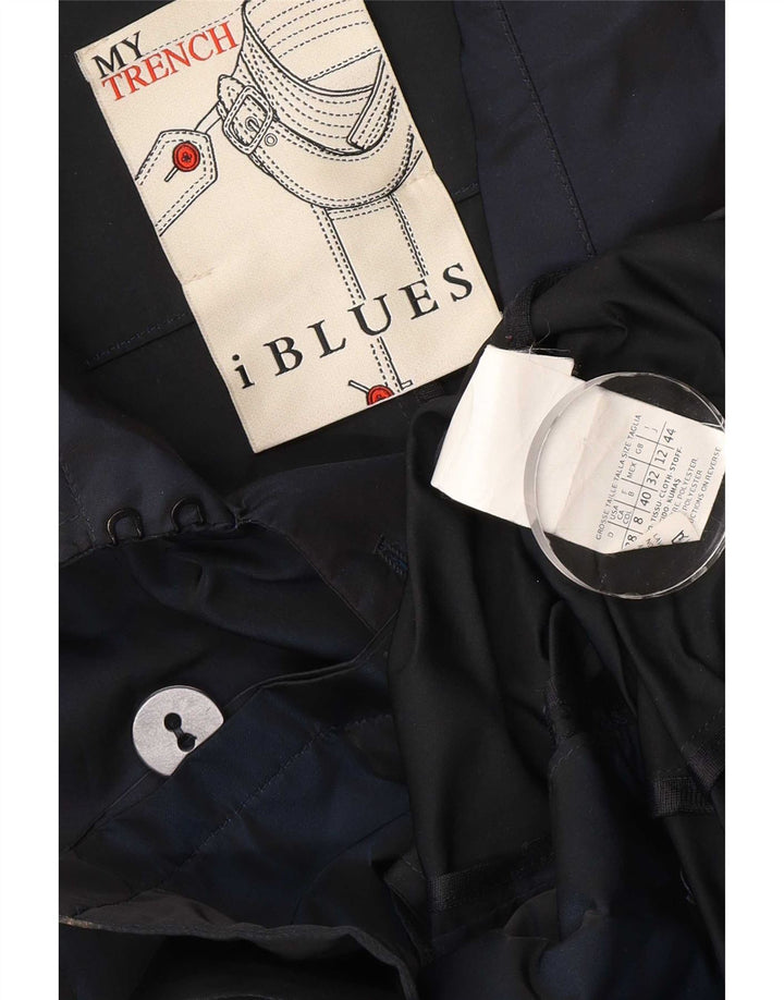 i Blues Kurzer zweireihiger Cabanmantel für Damen UK 12 Medium Marineblau