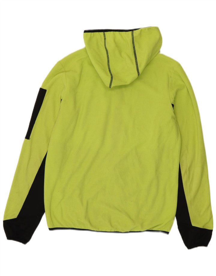 SLAM Herren-Kapuzenpullover mit Reißverschluss, klein, grün, Farbblock-Polyester