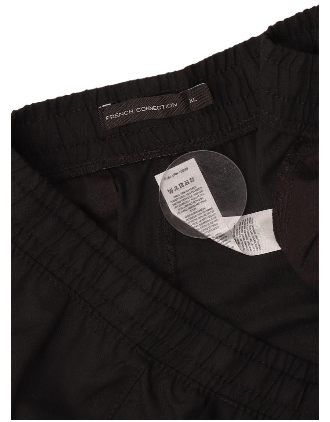 French Connection Herren-Jogger-Cargohose XL W38 L29 Graues Polyamid