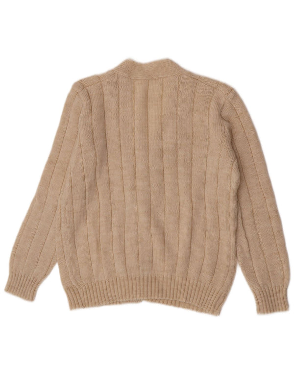 Vintage Herren Cardigan Pullover Medium Beige