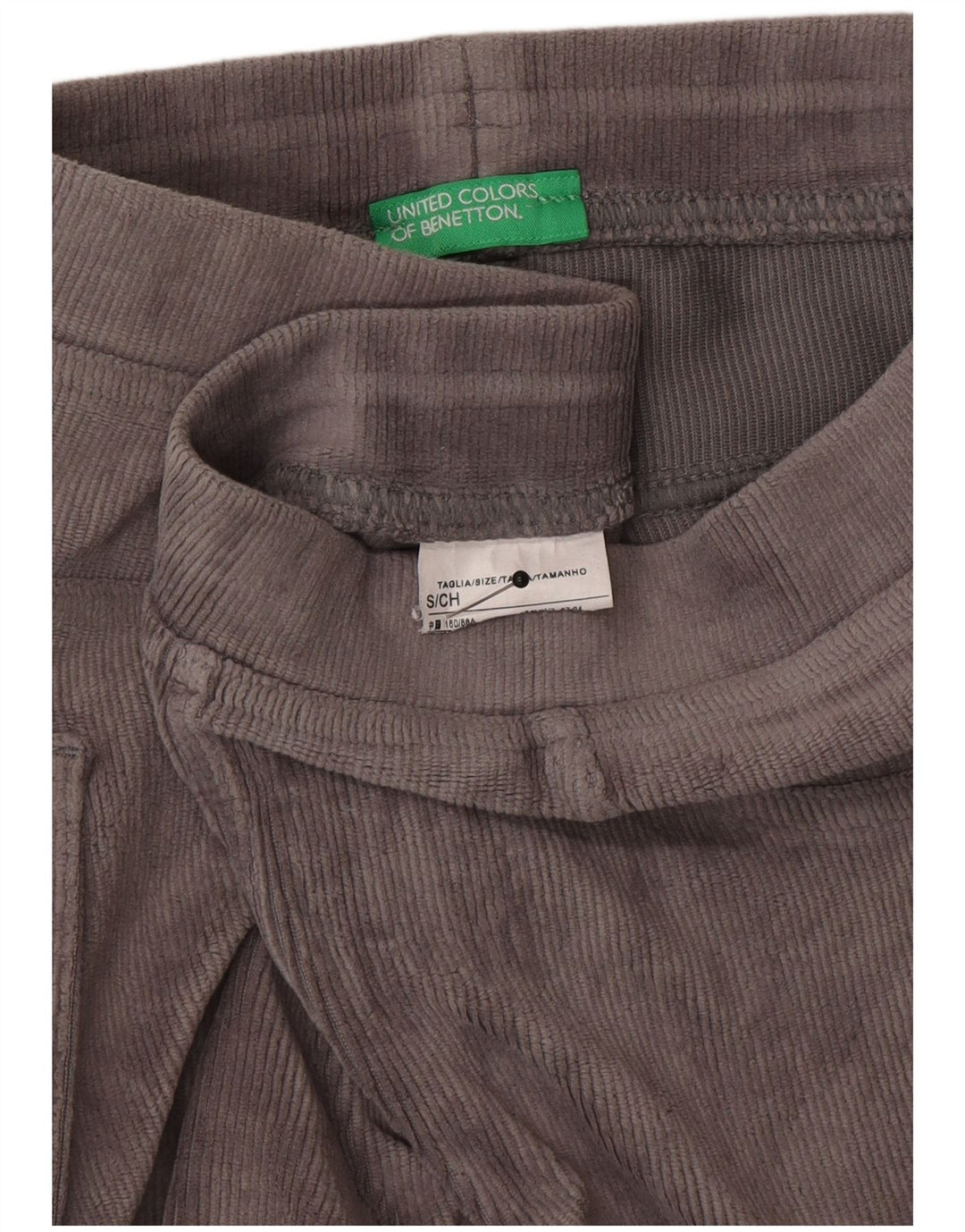 Benetton Damen Leggings UK 10 Small Graue Baumwolle