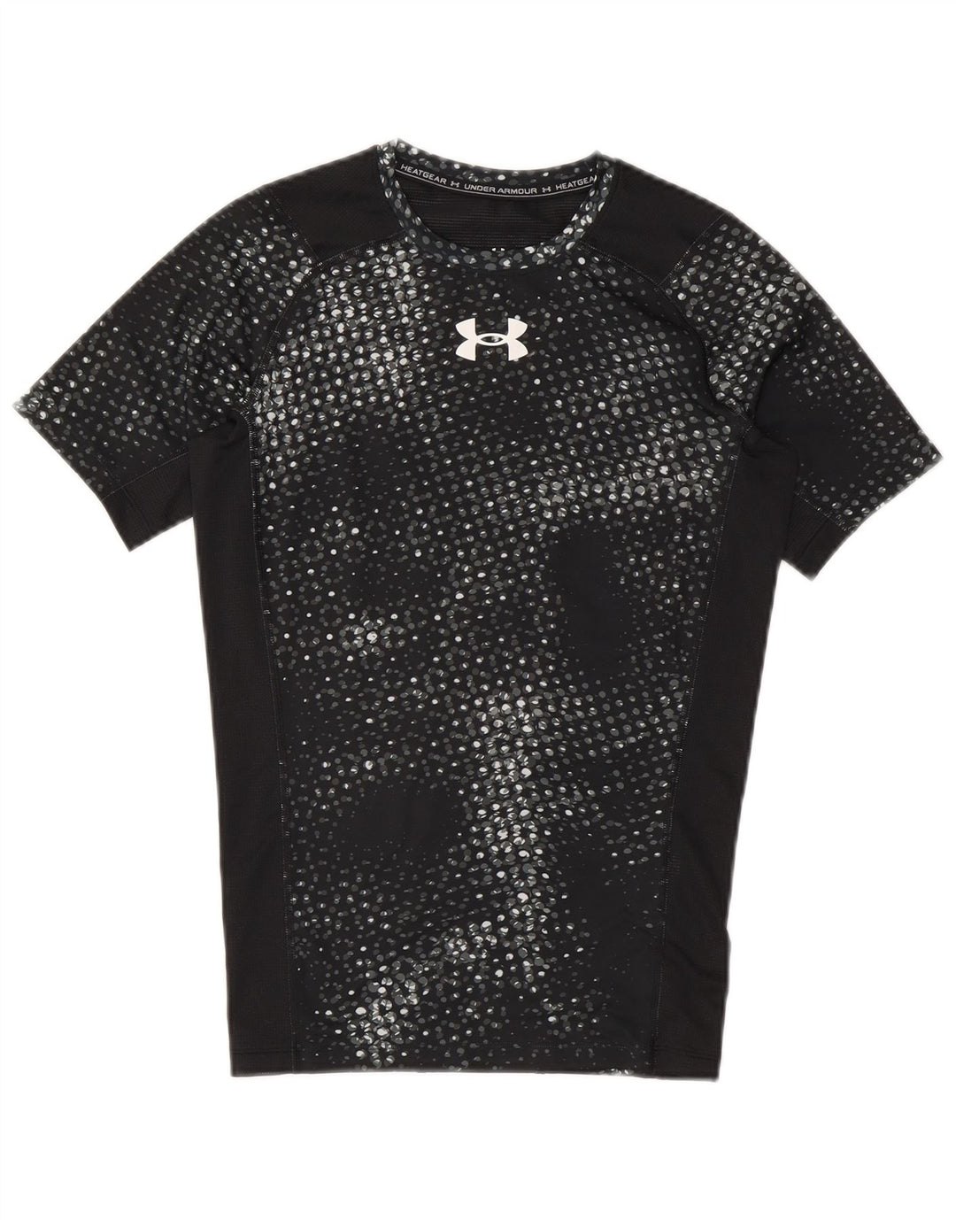 Under Armour Womens Graphic T-Shirt Top UK 12 Mittelschwarzes Polyester