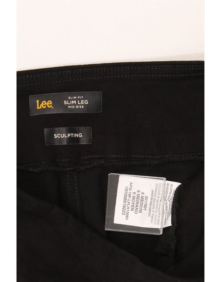 LEE Womens Sculpting Mid Rise Jegging Jeans US 6 Medium W28 L30 Black Vintage Lee and Second-Hand Lee from Messina Hembry 