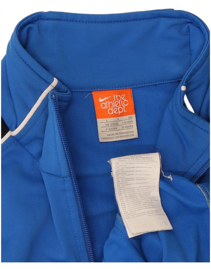 Nike Herren-Trainingsanzug-Oberjacke, kleines blaues Farbblock-Polyester