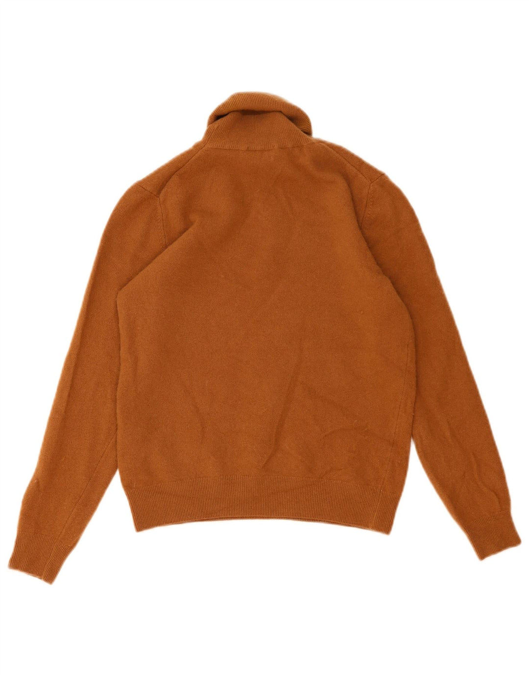 Benetton Damen Crop Rollkragenpullover Pullover UK 12 Mittelbraun