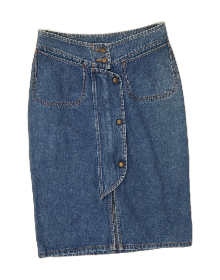 BENETTON Womens Denim Skirt IT 38 XS W26  Blue Vintage Benetton and Second-Hand Benetton from Messina Hembry 