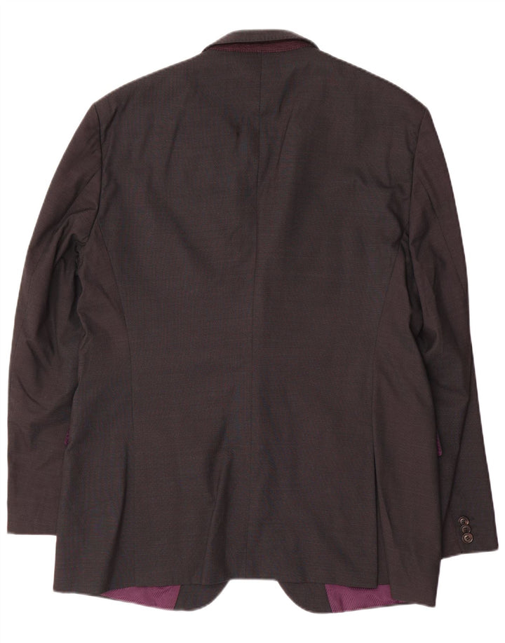 Hugo Boss Herren-Blazer mit 2 Knöpfen, EU 54, 2XL, graue Wolle