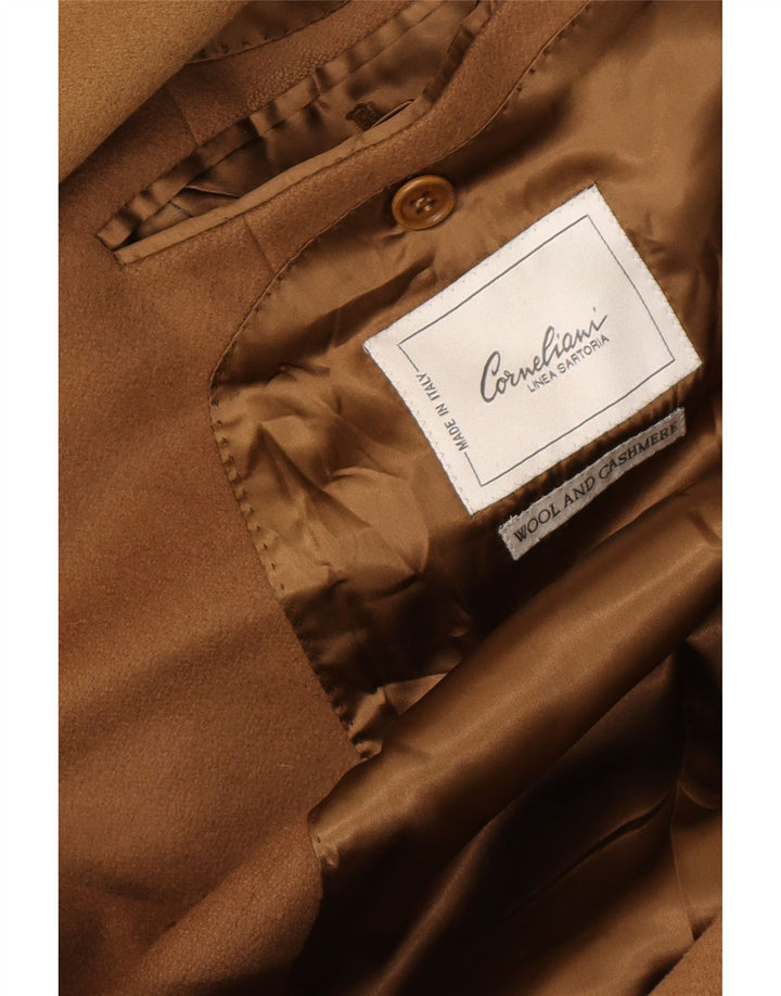 Corneliani Herrenmantel IT 50 Große braune Wolle